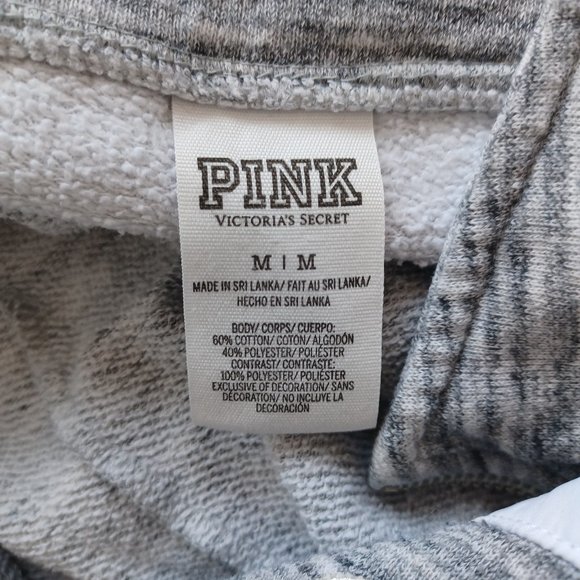 LOVE PINK Victoria's Secret 1/2 zip long sleeved shirt (3006 - Picture 5 of 8